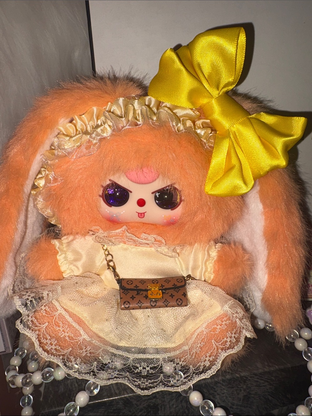 Baby three macchiato bag ( orange sweet talk) with purse NIB